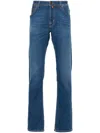 Jacob Cohen Mid-rise Slim-fit Jeans In Grey