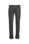 Jacob Cohen Trouser Pockets And Belt Loops In Black