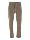 Jacob Cohen Bard Cotton-blend Corduroy Slim-leg Trousers In Grey