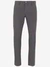Jacob Cohen Grey Stretch Cotton Pants In Gray