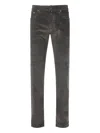 Jacob Cohen Gray Tailored Trousers With Ribbed Texture In Gray