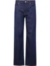 Jacob Cohen Wide Leg Jeans In Dark Blue Denim In Blau