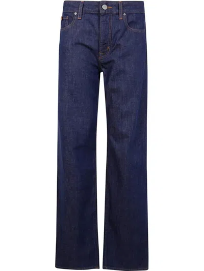 JACOB COHEN HAILEY 5 POCKETS RELAXED WAIST & LEG,HAILEY.T734A 100F DARK BLUE