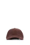Jacob Cohen Baseball Cap Corduroy Texture Curved Brim In Brown