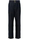 Jacob Cohen Men's Crop Slim Single Pence Henry Pant In Blue