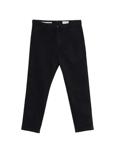 Jacob Cohen Henry Slim-fit Cropped Trousers In Black