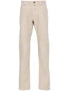 Jacob Cohen Herringbone Tapered-leg Trousers In Neutrals