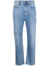 Jacob Cohen High-rise Boyfriend Fit Denim Jeans In Blue