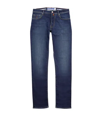 Jacob Cohen High-rise Slim Jeans In Navy