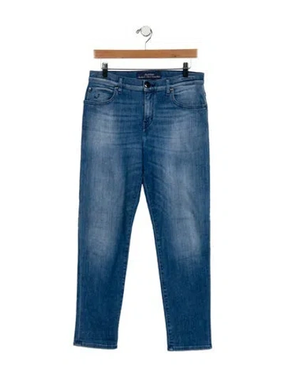 Pre-owned Jacob Cohen High-rise Skinny Leg Jeans In Blue