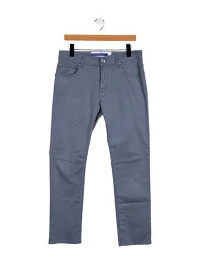 Pre-owned Jacob Cohen High-rise Straight Leg Jeans In Black