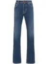 Jacob Cohen Indigo Blue Cotton Blend Bard Jeans