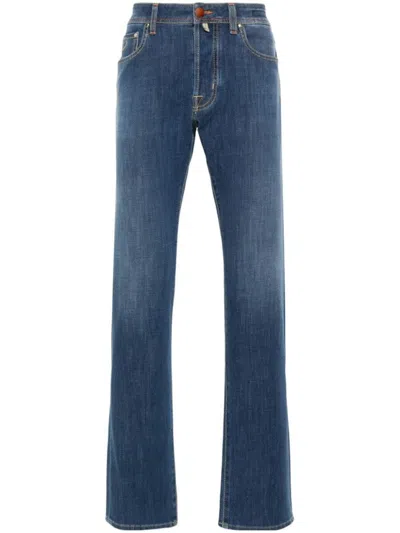 Jacob Cohen Indigo Blue Cotton Blend Bard Jeans