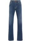 Jacob Cohen Bard Mid-rise Slim-fit Jeans In Blue