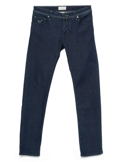 Jacob Cohen J-embroidered Jeans In Blue