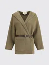 Jacob Cohen Double Wool Cloth Caban Jacket In Green