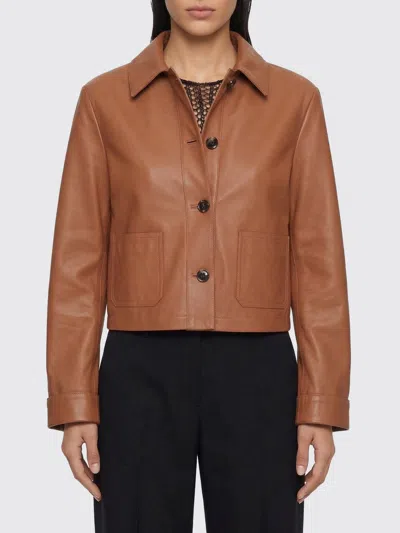 JACOB COHEN JACOB COHEN JACKET WOMAN COLOR BROWN,I25677032