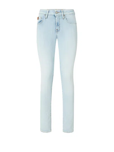 Jacob Cohen Cigarette Jeans In Light Blue Denim