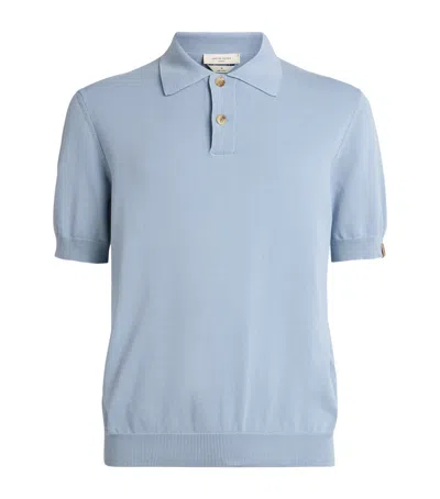 Jacob Cohen Jacob Cohën Brushed Cotton Polo Shirt In Blue