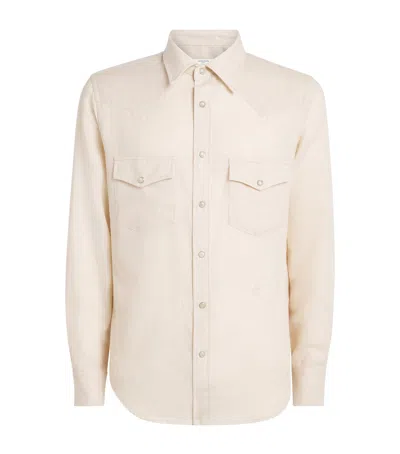 Jacob Cohen Jacob Cohën Cotton-cashmere Batavia Western Shirt In White