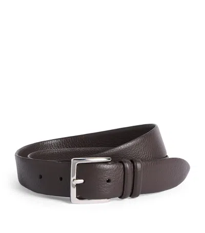 Jacob Cohen Jacob Cohën Leather Buckle Belt In Brown