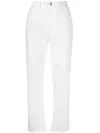 Jacob Cohen Cropped Jeans In Denim In White