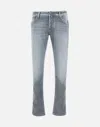 Jacob Cohen Slim Fit Tapered Jeans With 17cm Hem In Gray
