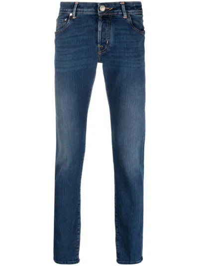 Jacob Cohen Skinny Stonewashed Jeans In Zzju0597