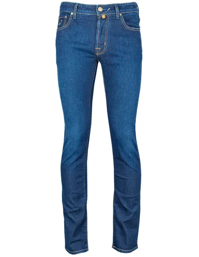 Pre-owned Jacob Cohen Jeans Bard " Premium Edition Denim " In Dark Blue Regeur420