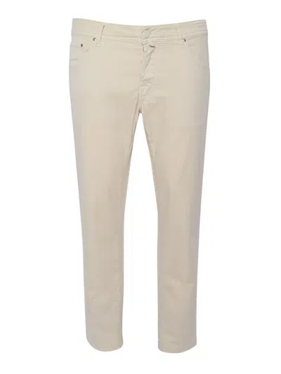 Jacob Cohen Brown 5 Pocket Trousers In Beige