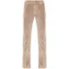 Jacob Cohen Logo-embroidered Corduroy Trousers In Beige