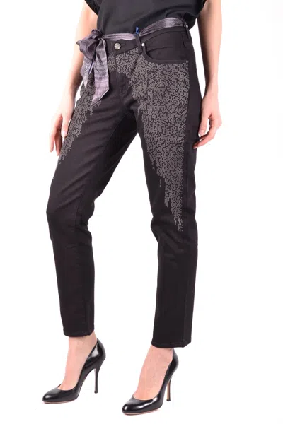 Jacob Cohen Jeans Black In Animal Print