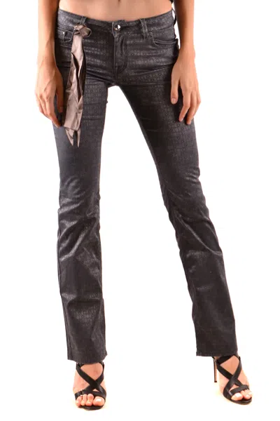 Jacob Cohen Jeans Black In Burgundy