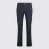 Jacob Cohen Straight Trousers With Pockets And Belt Loops In Blue