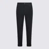 Jacob Cohen Straight Trousers With Cuffed Hem And Pockets In Blue