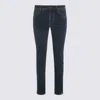 Jacob Cohen Straight Leg Five-pocket Trousers With Belt Loops In Blue