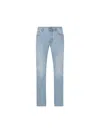 Jacob Cohen Denim Trousers With Belt Loops And Contrast Stitching In Blue