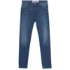 Jacob Cohen Slim Faded Effect Jeans With Belt Loops In Blue