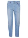 Jacob Cohen Denim Trousers With Belt Loops And Contrast Stitching In Blue