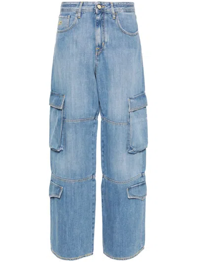 Jacob Cohen Women Riri Relaxed Fit Cargo Jeans In Blue