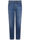 Jacob Cohen Slim-fit Blue Jeans With Classic Five-pocket Design In Blue