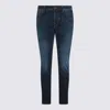 Jacob Cohen Straight Fit Trousers Belt Loops In Blue