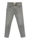 Jacob Cohen Men Slim Cropped Denim Jeans In Gray