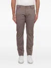 Jacob Cohen Nick Slim-cut Trousers In Brown