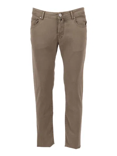 Jacob Cohen 5 Pockets Slim Fit Pants In Brown