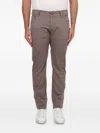 Jacob Cohen Nick Slim-cut Trousers In Brown