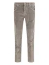 Jacob Cohen Five-pocket Corduroy Trousers In Gray