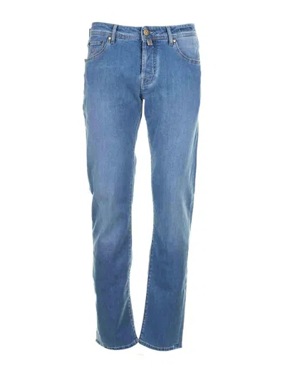 Jacob Cohen Jeans In Denim Blu Chiaro In Blue