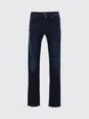 Jacob Cohen Five-pocket Denim Trousers Featuring Belt Loops In Blue