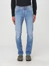 Jacob Cohen Denim Trousers Belt Loops Faded Effect In Blau